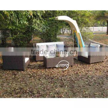 Guangzhou Derong Furniture outdoor sofa furniture sets with solar light patio furniture factory direct wholesale