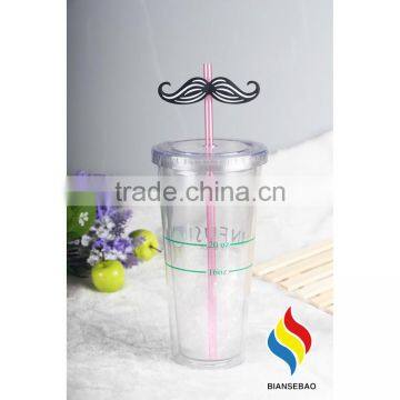 Double Wall PS/AS Funny Plastic Party Drinking Tumbler photo-3