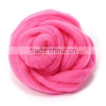 2017 Wholesale Cheap Merino 100% Wool Roving for Felting DIY Material photo-4