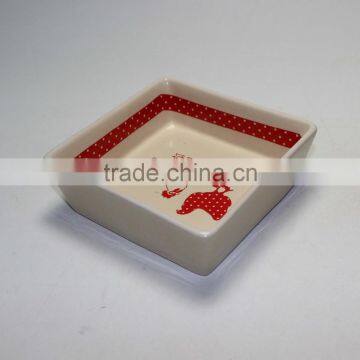 Ceramic Round Dish Snack Dish photo-5