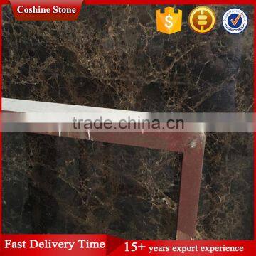 China Dark Emperador Polished Slab Brown Marble photo-3