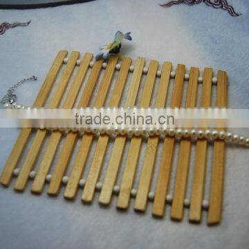 5-6 mm White Button Shape Freshwater Pearl Necklace photo-2