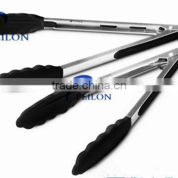 Stainless Steel Kitchen Tongs BBQ Silicone Tongs