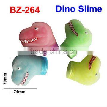 colorful slime of dinosaur toy