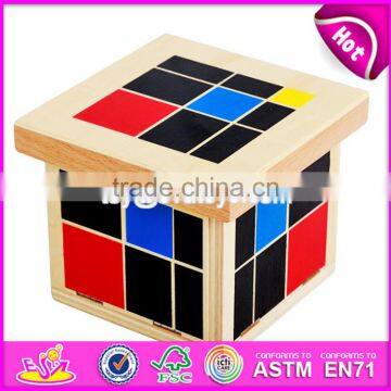2017 New Design Educational Blocks Wooden Montessori Toddler Materials W12F016