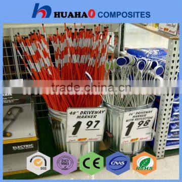 Fiberglass Driveway Markers,Hot Selling Sturdy Enough Highly Flexible 4ft Fiberglass Driveway Markers