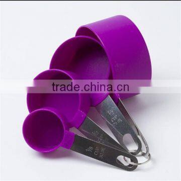 Best purple mini 1/2 cup plastic measuring scoop for flour cosmetic coffee bean, OEM plastic measuring scoop/spoon manufacturer