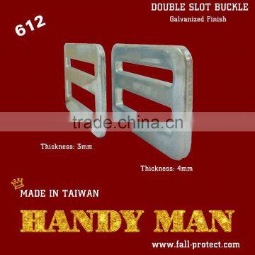 612-3 Hardware Parts Bag Buckle Harness Buckle Stamped Steel Double Slot Quick Buckle photo-5