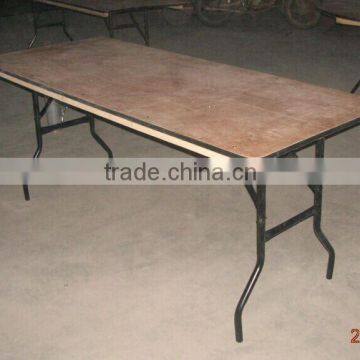 Plastic Folding Rect Table for Outdoor or Banquet/plasti Round Table photo-4