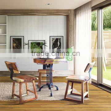 Dining Chair Set Of 3 Natural Suar Wood Furniture from Indonesia