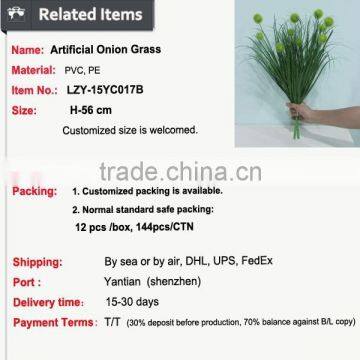 China Artificial Onion Grass Wholesale Bamboo Grass Decorative Artificial Wheat Grass photo-2