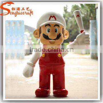Hand Carved Large Garden Artificial Mario Statue photo-2
