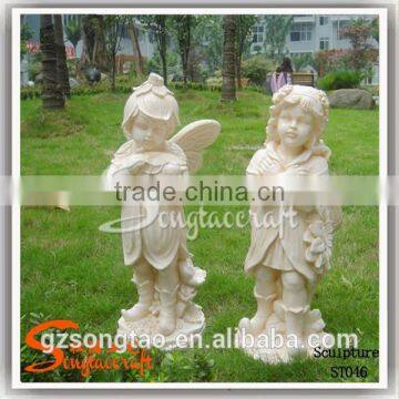 Songtao Factory Price Concrete Statue Molds Resin Fiberglass Sculpture Angle Molds Statue