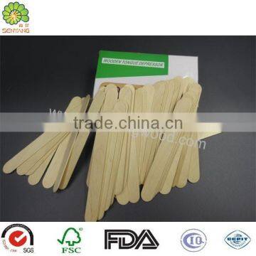 sterile disposable tongue depressor wooden light using