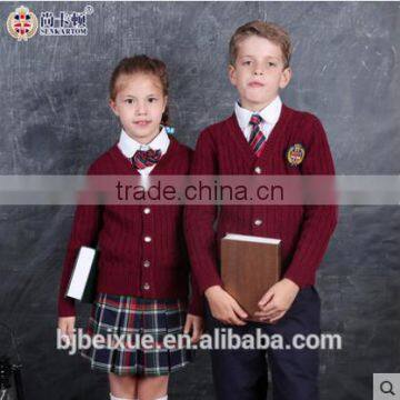 2016 High quality all grades England school uniform new patterns design school girl costume