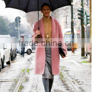 Hot Sale Fashion Design Light Pink Winter Women Coat Coat Women