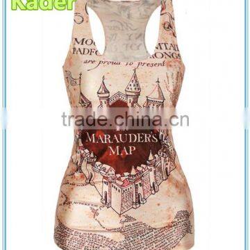 wholesale gym full printing tank top China manufacturer