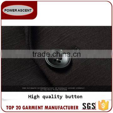 Wholesale Customized European Business Suit 1 Button Charcoal Men Suits photo-5