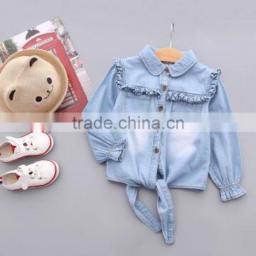 S33425W Girls Denim Jackets Coats Fashion Children Outwear Embroidery Sequins Children's Jacket photo-2