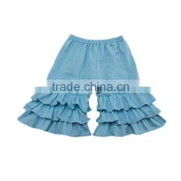 Giggle Moon Remake Girls Matching Icing Pants Short Girls Chevron Three Ruffles Pants photo-5