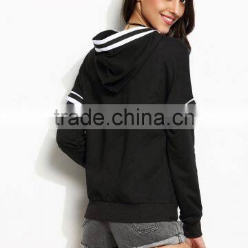 2016 Latest Long Sleeve Design Sweatshirt Women Hooded Custom Sweatshirt Wholesale photo-2