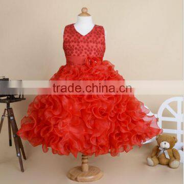 2016 Walson Girls Bridesmaid Dress Kids Princess Wedding Summer Party photo-4