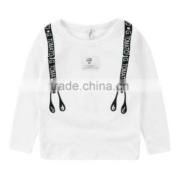 Wholesale Spring Cotton Long Sleeves Boys Kids Round Neck T-shirt photo-4