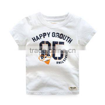 Wholesale Summer Cotton Short Sleeves Boys Kids Round Neck T-shirt photo-2