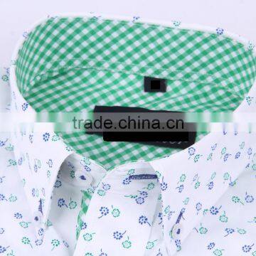 New Design Men's Long Sleeve Slim Fit Shirt With Contrast Collar and Cuff photo-3