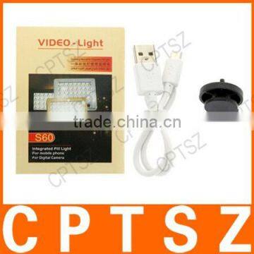 S60 Mini 32 LED Powerful 5600K Photo Video Light for Camera / IPhone 5 / Samsung / Other Mobile Phones photo-6