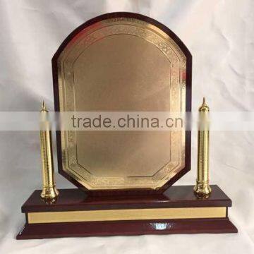 Hot Sale United Arab Emirates National Celebrative GOLDEN Wooden Shields photo-2