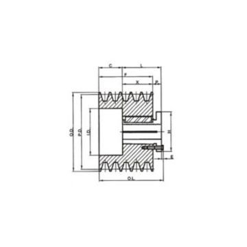 3V Gripbelt Sheaves with Split Taper Bushings|V-BELT SHEAVES 3V Series