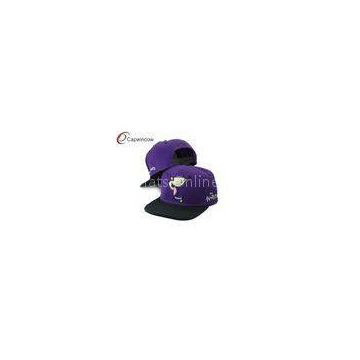 Cartoon 3D Embroidery Childrens Baseball Caps With Plastic Snap Closure