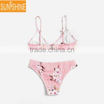 women beachwear brazilian bikini personal custom print bikini swimsuits