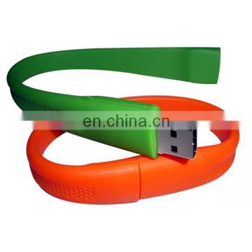 silicone bangle usb flash drives, bracelet pen drive disk