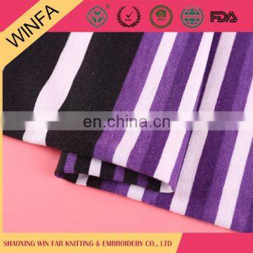 Fabric supplier Wholesale Cheap stripe Poly spandex print fabric