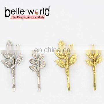 Wholesale Ladies Fancy Hair Accessory Leaves Shape Hair Grip Clips