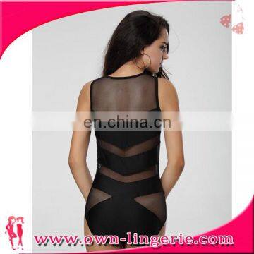 Women Sexy Grid one-piece swimming suit