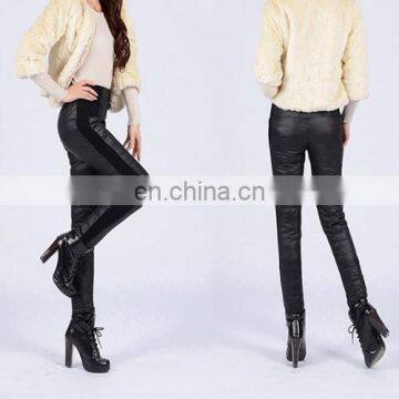 Women's girls warm casual fashion down pants Trousers