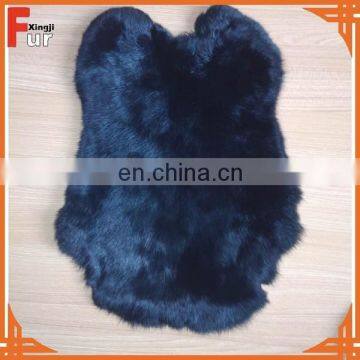 Chinese Real Rabbit Skin Black Color