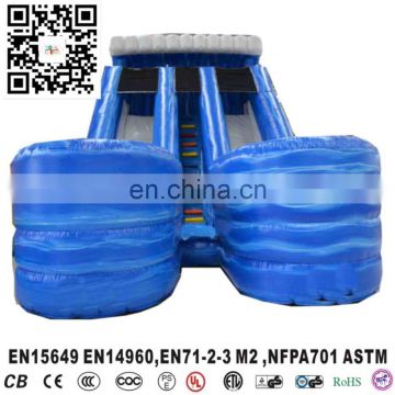 2017 new inflatable dry slide with mini water pool, water slide pool with climbing for kids and adults