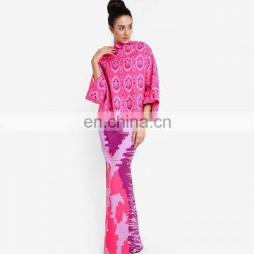 China Suppliers OEM Muslim Dress Printed Design Baju Kurung Peplum Malaysia