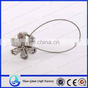 fashion and popular flower magnetic curtain tiebacks