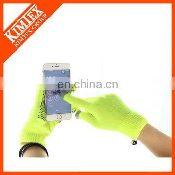 Winter knit custom promotional touchscreen gloves