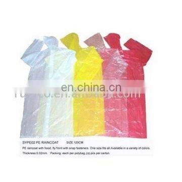 LDPE raincoat 100% new material PE