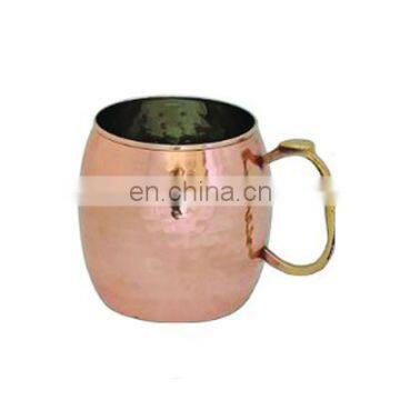 Copper Metal Tableware Beer Mug,Tankard With Brass Handle,Moscow Mule Mug