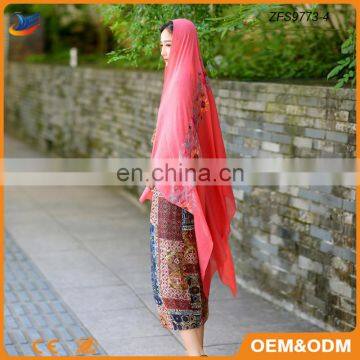 muslim women wear high quality custom design head scarf