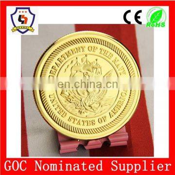 HH CRAFT gold sports commemorative coin/ gold-plating zinc alloy souvenir metal coin (HH-souvenir coin-0013)