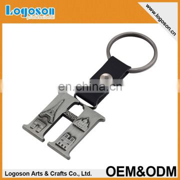 CE Approved Branded metal keychain paris souvenirs