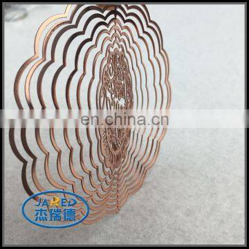 Christmas Wind Chime Metal Crafts Gold and Silver Iron Pendant for Home Decoration photo-3